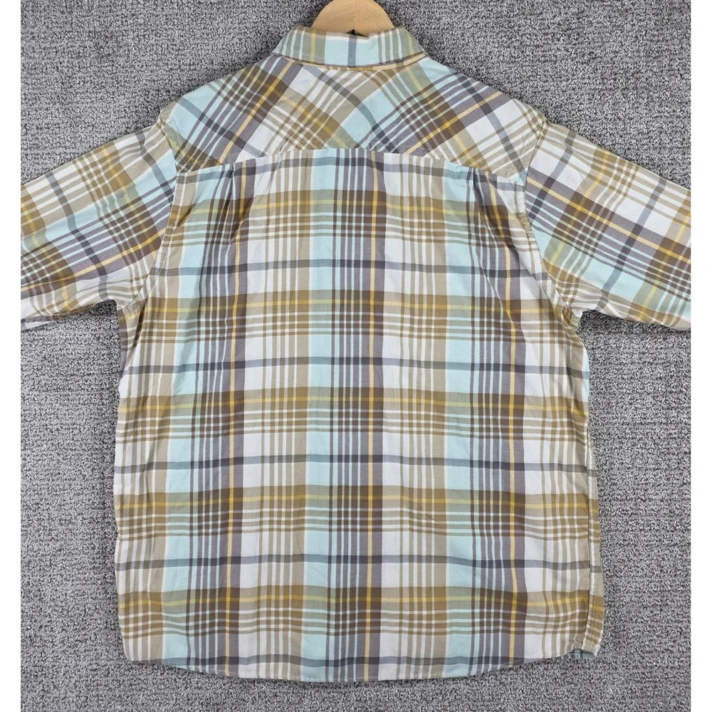 Patagonia Mens Birdshot‎ Organic Cotton Plaid Button Down Shirt XL Casual - Picture 8 of 12